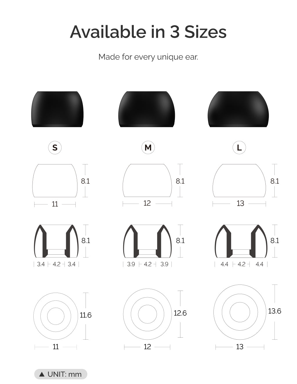 SGLRTY by EFFECT AUDIO - ARC Oval [2-Pairs Pack]