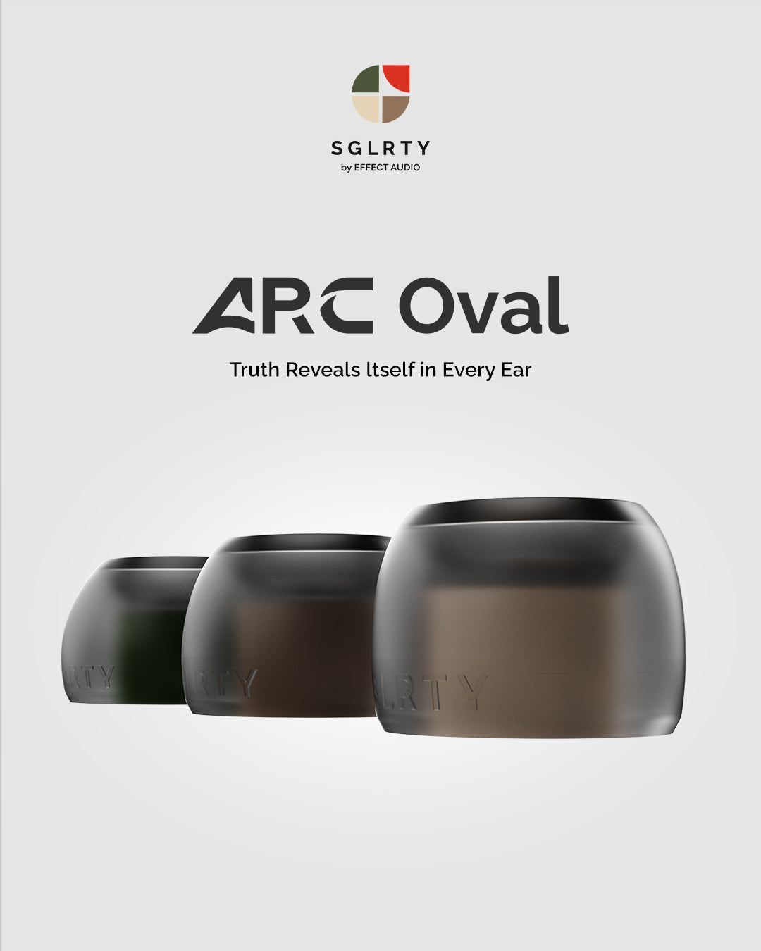 SGLRTY by EFFECT AUDIO - ARC Oval [2-Pairs Pack]