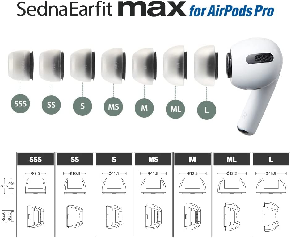 AZLA Sednafit MAX for Airpods Pro 2 ペアパック