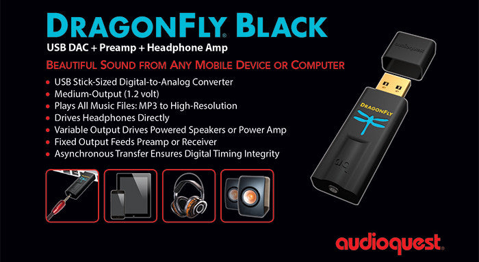 AudioQuest 蜻蜓黑色