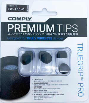 Comply TrueGrip Pro Premium Memory Foam Tips (TW-400-C) Medium Size only